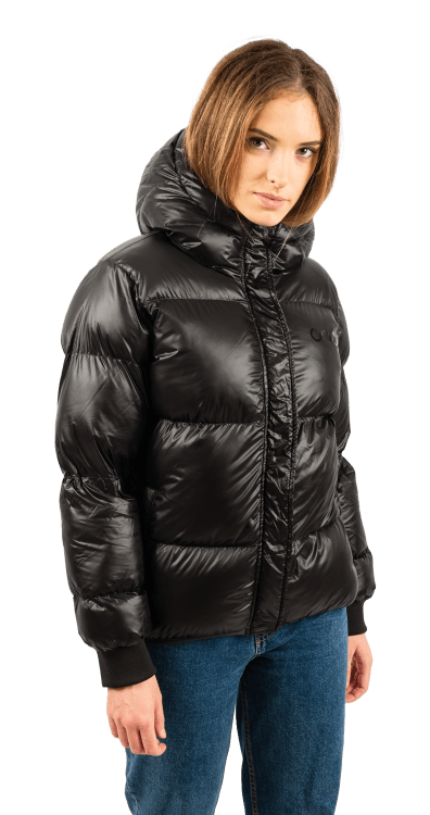 ecoon apparel jacket monaco short women sustainable clothing recyclable premium black eco281201_a KRN glasses ECO281201TS S