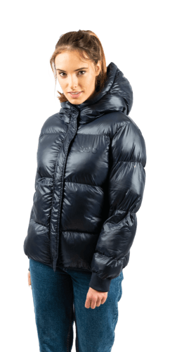 ecoon apparel jacket monaco short women sustainable clothing recyclable premium blue eco281220_a KRN glasses ECO281220TS S