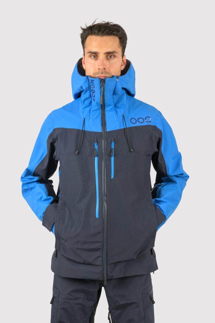 ECOON ECOEXPLORER Veste de Ski Homme Bleu/Bleu Foncé