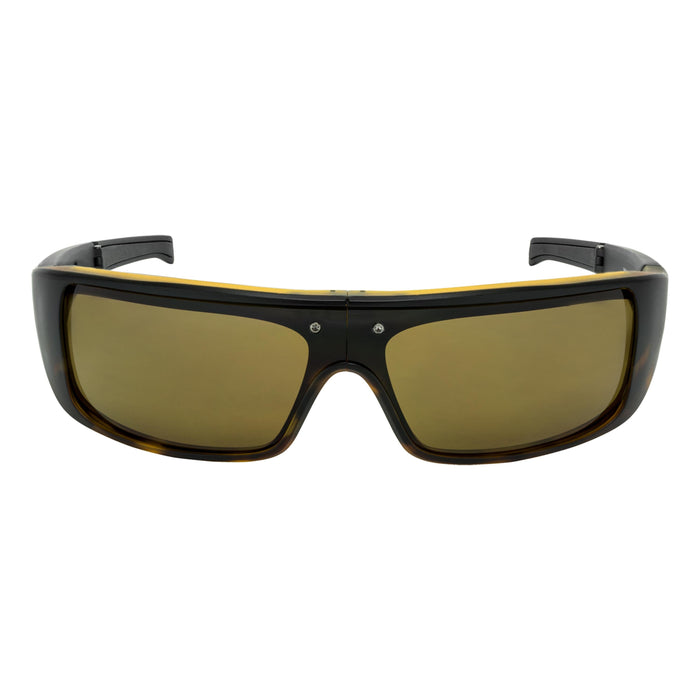 POPGEAR | Polarized, Matte Black Tortoise, Brown Lens