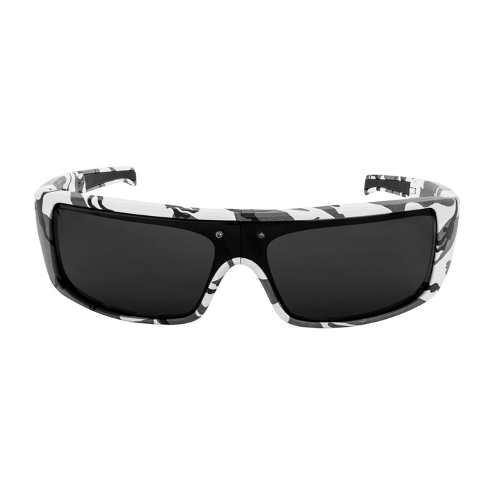 POPGEAR | Polarized, Matte White Camo, Gray Lens