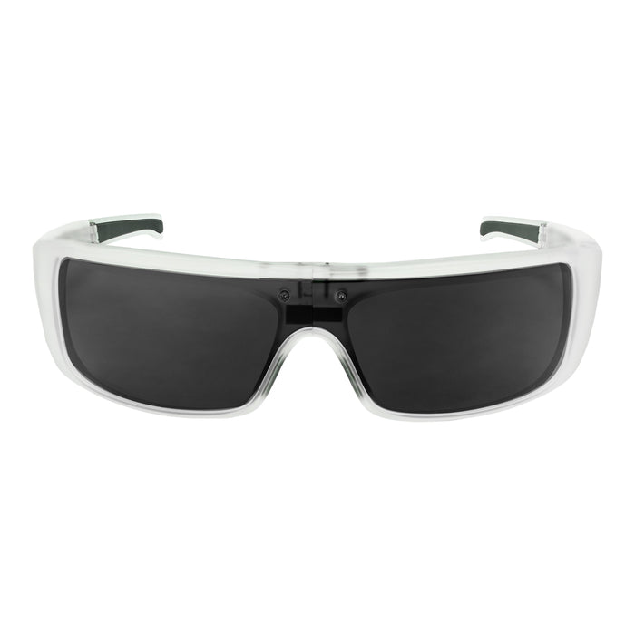 POPGEAR | Polarized, Matte Crystal, Gray Lens
