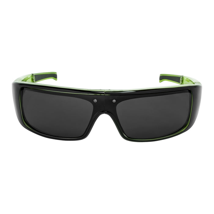 POPGEAR | Polarized, Gloss Black/Green Crystal, Gray Lens