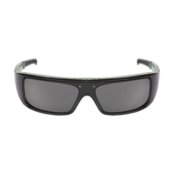 POPGEAR | Polarized, Gloss Black/Blue Crystal, Gray Lens, Small