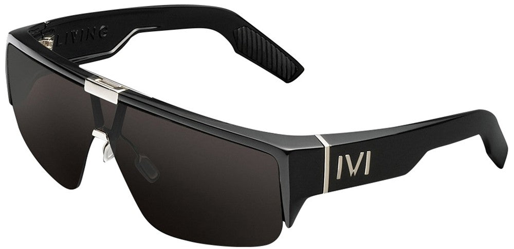 IVI VISION Sunglasses LIVING - Polished Black / Grey Lens