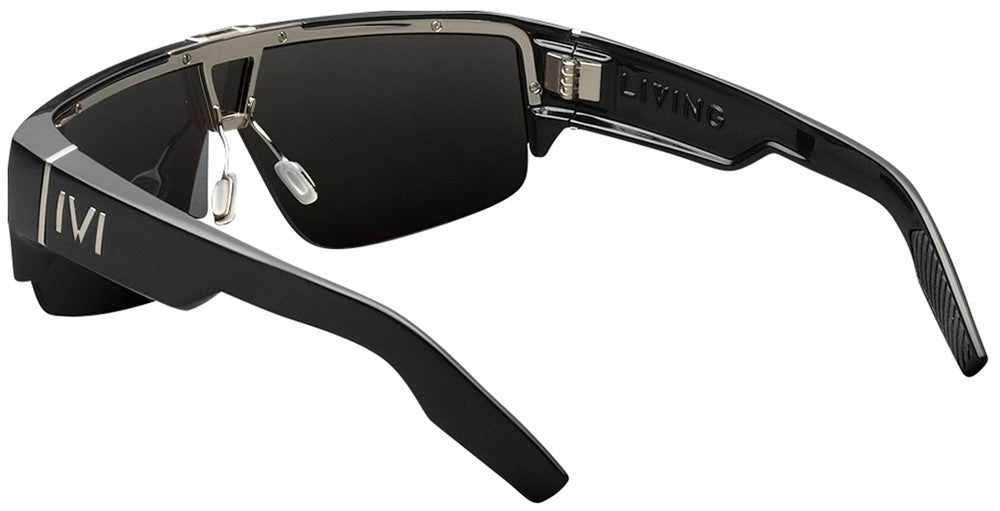 IVI VISION Sunglasses LIVING - Polished Black / Grey Lens