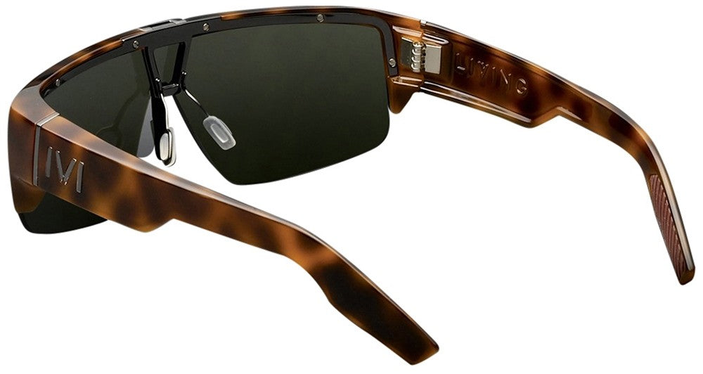 IVI VISION Sunglasses LIVING - Polished Classic Tortoise / Green Grey Lens