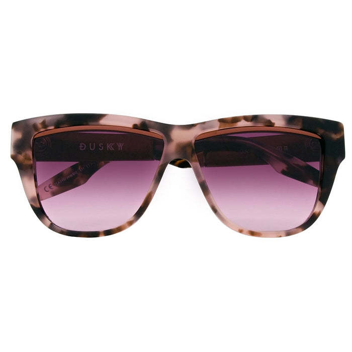 IVI VISION Sunglasses DUSKY - Matte Mauve Tortoise - Rose Gold / Rose Gradient Lens