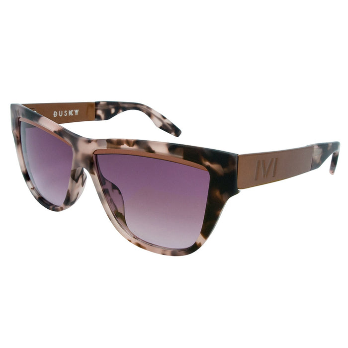 IVI VISION Sunglasses DUSKY - Matte Mauve Tortoise - Rose Gold / Rose Gradient Lens