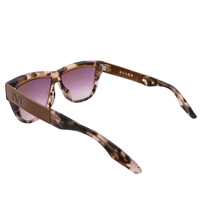 IVI VISION Sunglasses DUSKY - Matte Mauve Tortoise - Rose Gold / Rose Gradient Lens