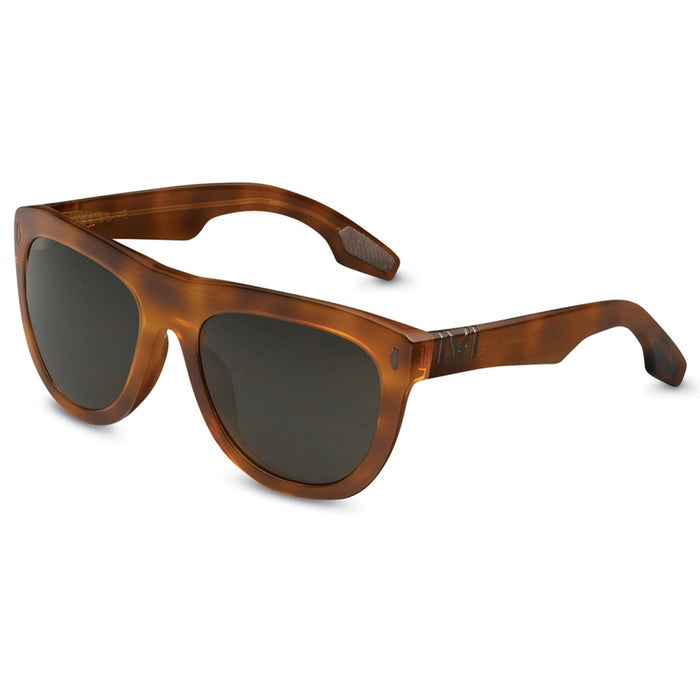 IVI VISION Sunglasses JAGGER - Polished Black - Marble Stone / Grey Lens