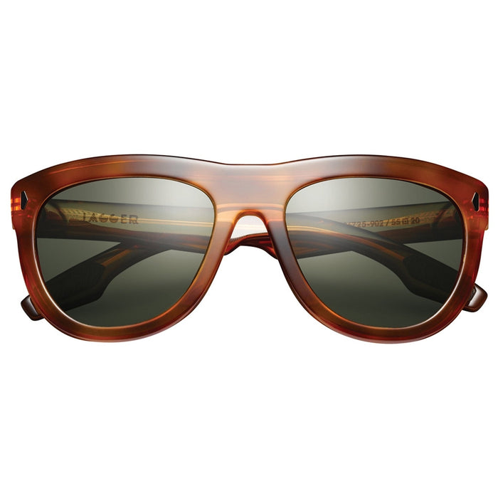 IVI VISION Sunglasses JAGGER - Polished Black - Marble Stone / Grey Lens