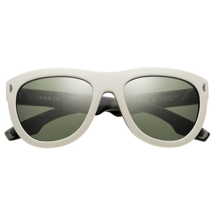 IVI VISION Sunglasses JAGGER - Polished Black - Marble Stone / Grey Lens