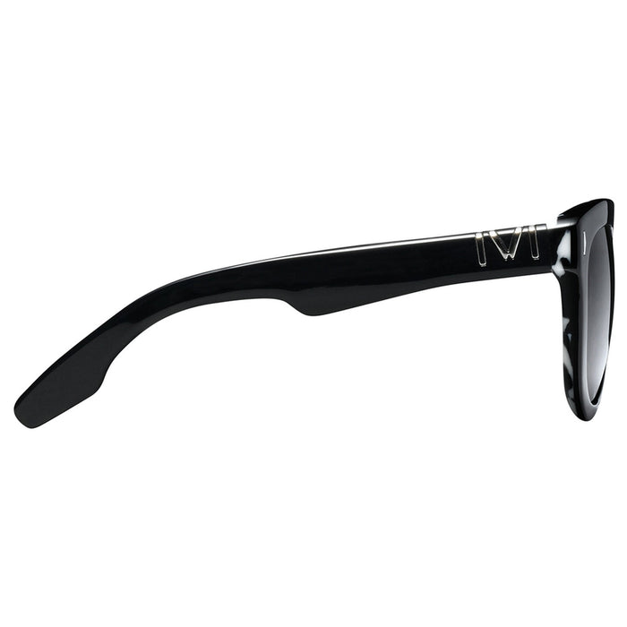 IVI VISION Sunglasses JAGGER - Polished Black - Marble Stone / Grey Lens