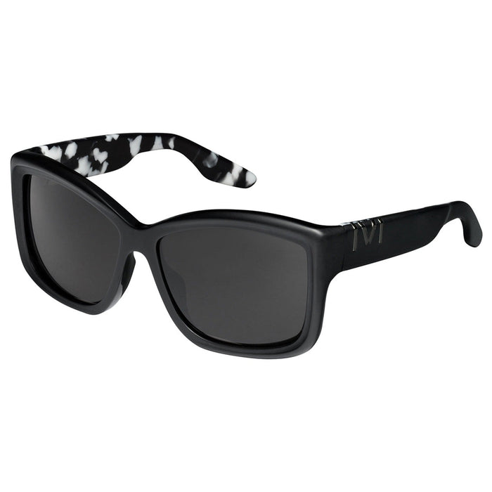 IVI VISION Sunglasses BEVERLY - Matte Black - Marble Stone / Grey Lens
