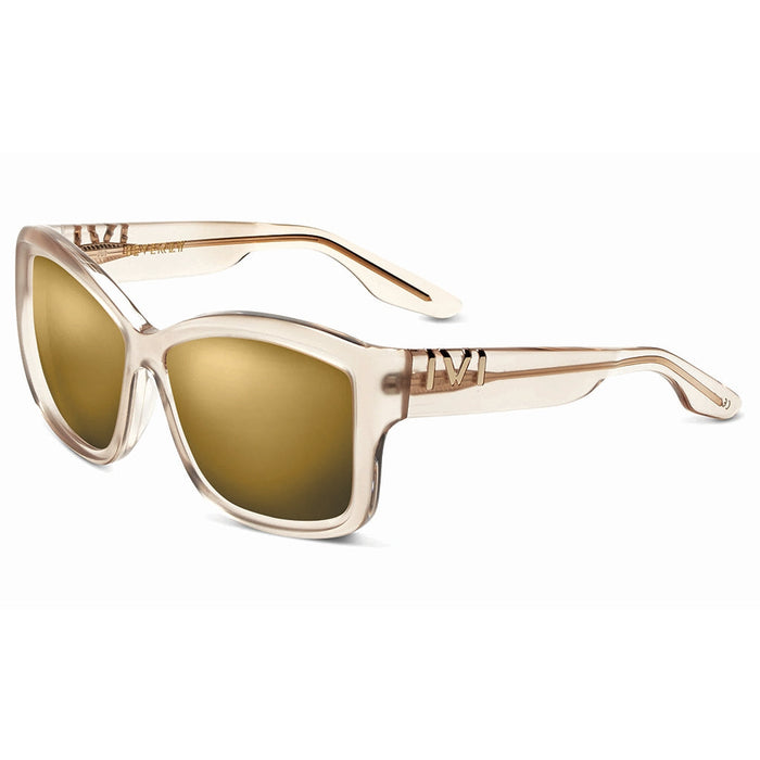 IVI VISION Sunglasses BEVERLY - Matte Black - Marble Stone / Grey Lens