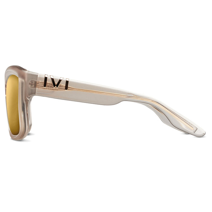 IVI VISION Sunglasses BEVERLY - Matte Black - Marble Stone / Grey Lens