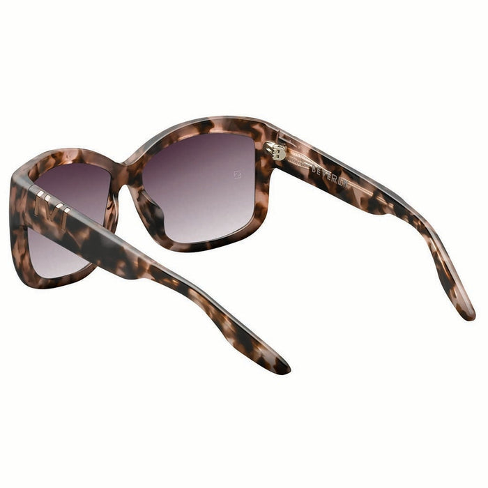 IVI VISION Sunglasses BEVERLY - Matte Black - Marble Stone / Grey Lens