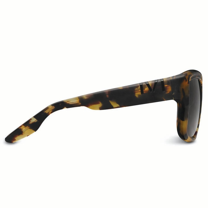 IVI VISION Sunglasses BEVERLY - Matte Black - Marble Stone / Grey Lens