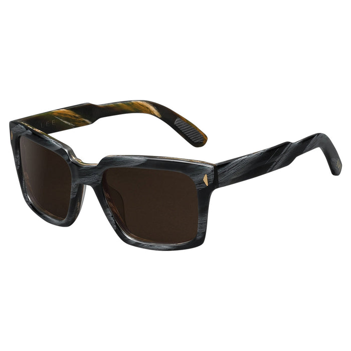 IVI VISION Sunglasses LEE - Polished Double Horn/Bronze Polarized Lens