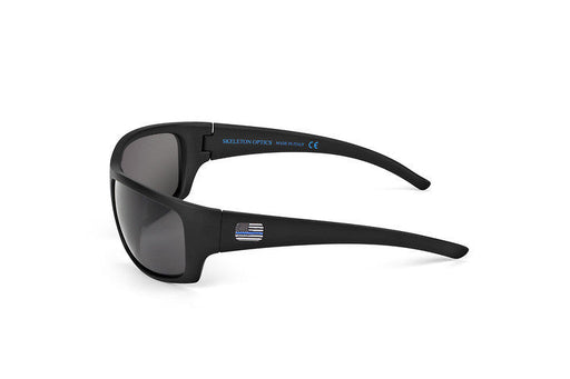 image of sunglasses model Skeleton Optics Renegade - Blue Line