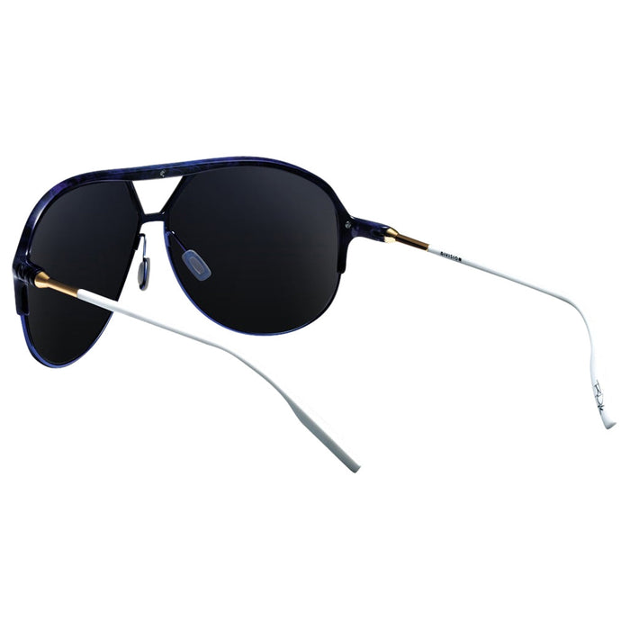 IVI VISION Sunglasses DIVISION - Signature Series Blue Black Marble -White / Blue Grey