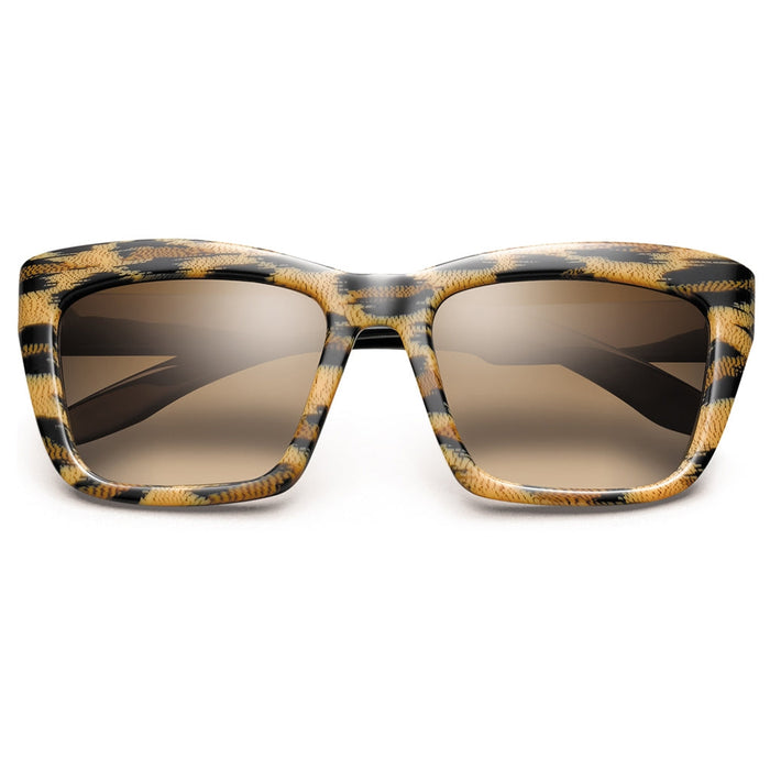 IVI VISION Sunglasses BONNIE - Polished Leopard - Polished Black / Bronze Gradient Lens