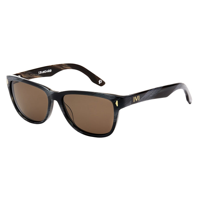 IVI VISION Sunglasses STANDARD - Polished Double Horn / Bronze Polarized Lens