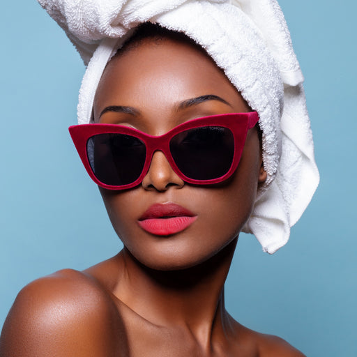 TOPFOXX Venice Cateye - Red Velvet Prescription - Product image