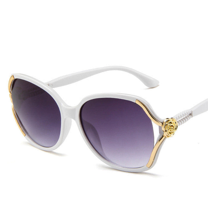 Elegant Rose Sunglasses - Vintage Chic for Women