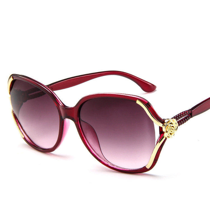 Elegant Rose Sunglasses - Vintage Chic for Women