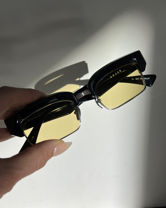 SAINT OWEN Sunglasses GRACE Black | Yellow