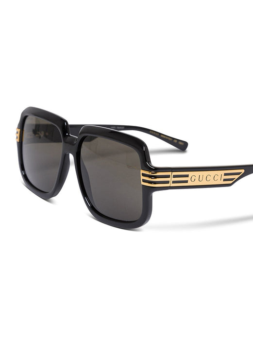 Gucci Women Square Black Sunglasses