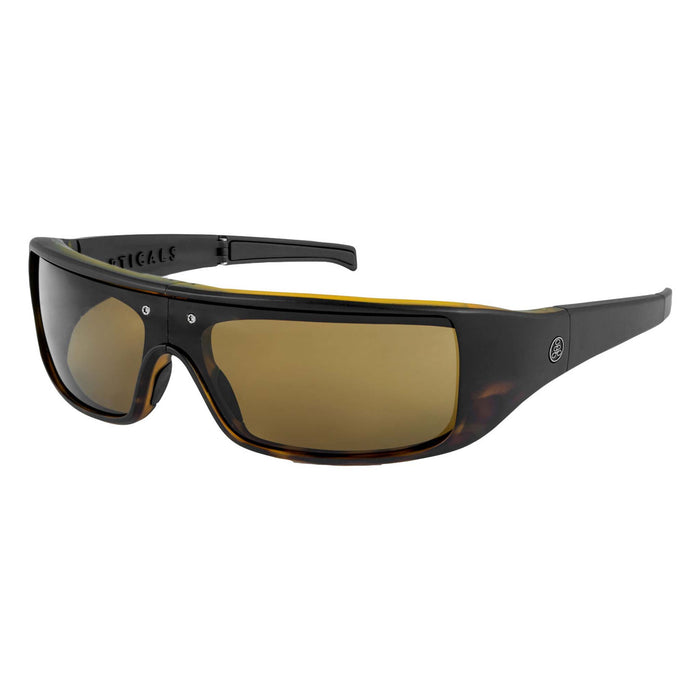 POPGEAR | Non-Polarized, Matte Black Tortoise, Brown Lens