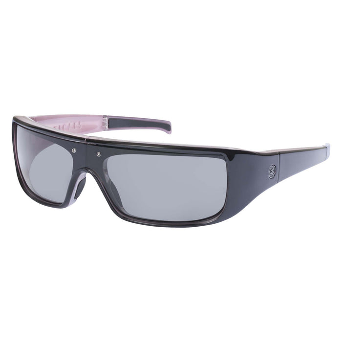 POPGEAR | Polarized, Gloss Black/Pink Crystal, Gray Lens, Small