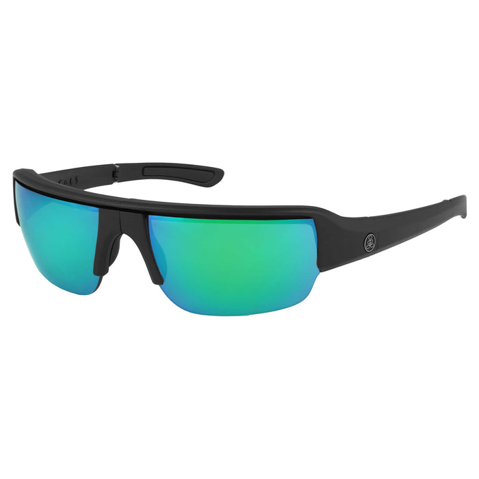 POPGUN | Polarized, Matte Black, Green Mirror