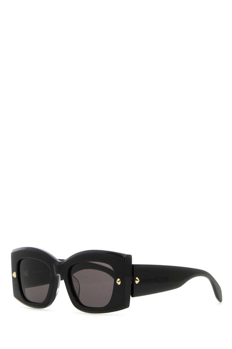 Alexander Mcqueen Women Black Acetate Sunglasses