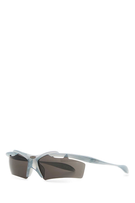 Balenciaga Women Light Blue Acetate Turbo Rectangle Sunglasses