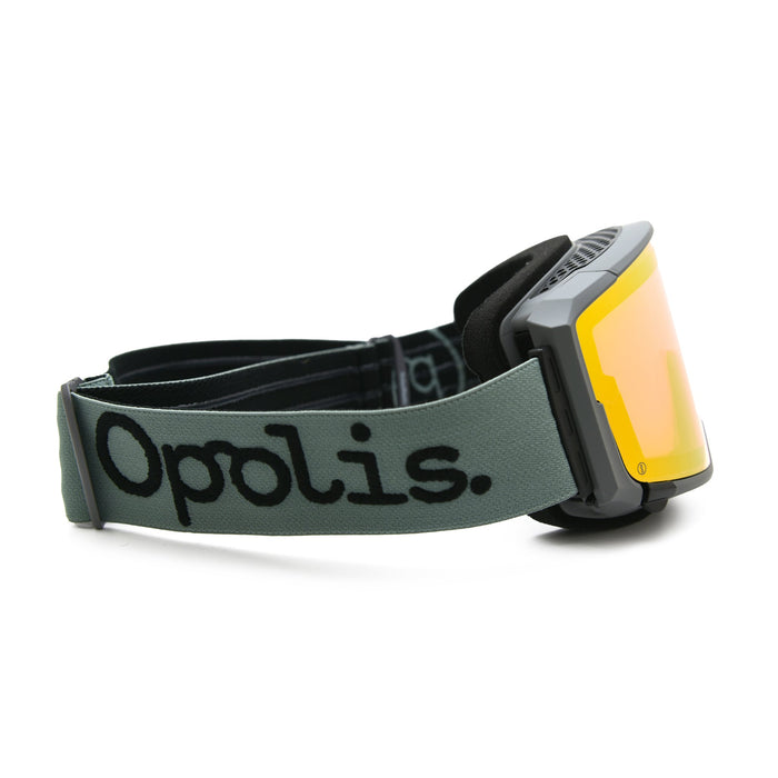 OPOLIS Sunglasses Grey Wolf Ski & Snowboard Goggles (Cherry Lemonade Mirrored Lens)