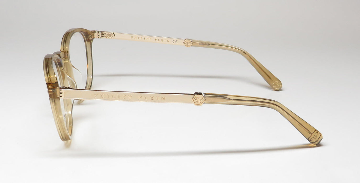 Philipp Plein Vpp057 Plein Gold Silhouette Eyeglasses