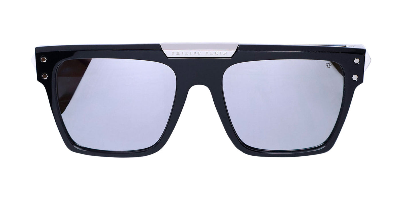 Philipp Plein Spp080 Plein Badge 23kt Gp Sunglasses