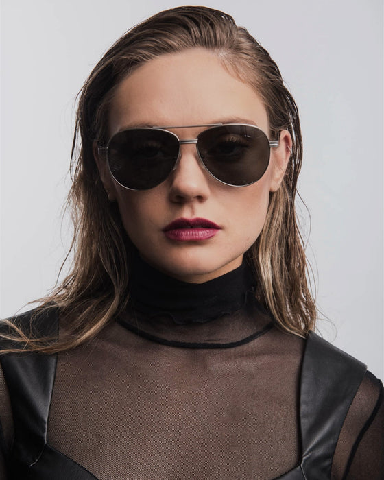 image of sunglasses model SAINT OWEN SAINT OWEN Sunglasses GONZO silver | olive