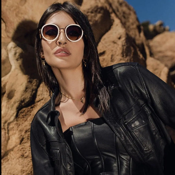 image of sunglasses model SAINT OWEN SAINT OWEN Sunglasses RIVER Ivory | Gold