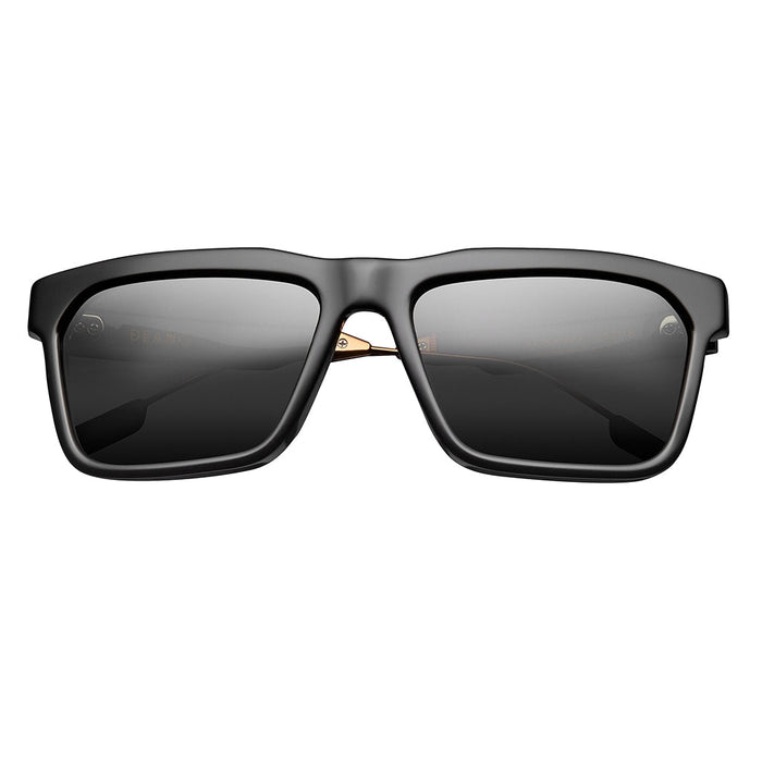 IVI VISION Sunglasses DEANO - Polished Black & Copper / Grey AR Lens