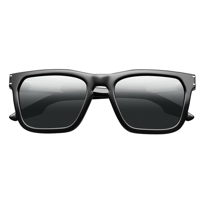 IVI VISION Sunglasses GRAVITAS - Polished Black - Brushed Aluminum / Grey AR Lens