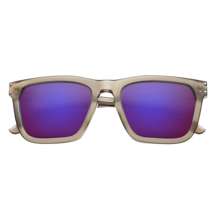 IVI VISION Sunglasses GRAVITAS - Polished Black - Brushed Aluminum / Grey AR Lens