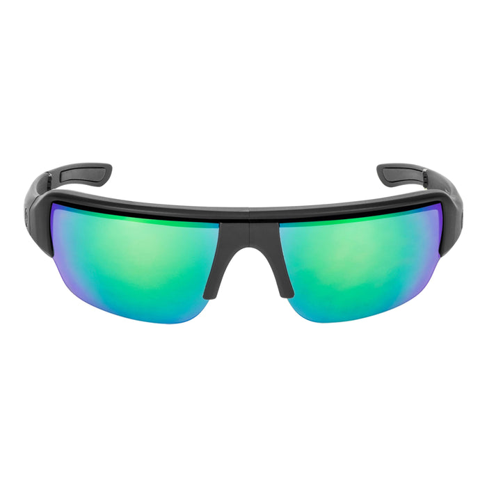 POPGUN | Polarized, Matte Black, Green Mirror
