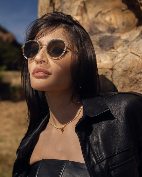 SAINT OWEN Sunglasses RIVER Crystal | Gold