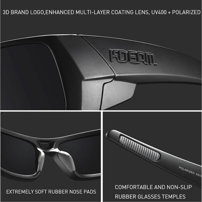 New Outdoor Sports Polarized Sunglasses Square Versatile Eye Protection Colorful Sunglasses