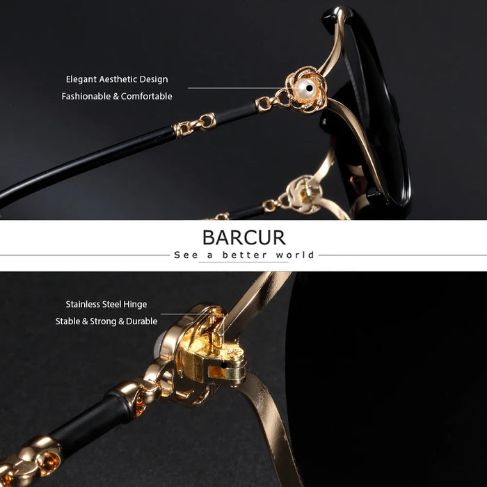 BARCUR Sunglasses Trendy Butterfly Design Fashion